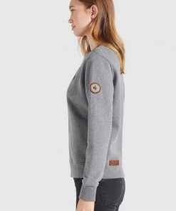 Khujo LISEL - Sudadera - Grau Meliert, Mujer -Ofertas KHUJO Tienda 321705b8115e4dc1b821d2b554dd6b64