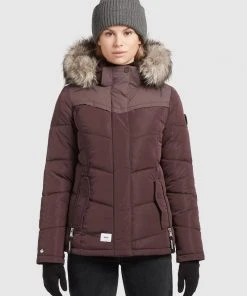Khujo WINSEN - Chaqueta De Invierno - Weinrot, Mujer -Ofertas KHUJO Tienda 33ca0ff84ad5498baeb016baf34a13a1