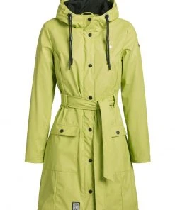 Khujo GLENNA - Impermeable - Giftgrün, Mujer -Ofertas KHUJO Tienda 354588dc45df43708dc8755cad1ab832