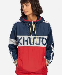 Khujo ELIANA - Cortaviento - Blue/white/red, Mujer