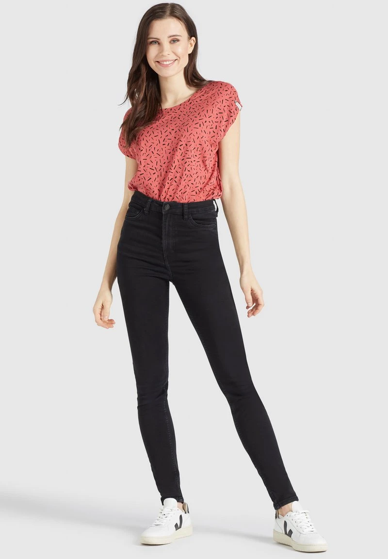 TALAJA - Camiseta estampada - rosa-schwarz gemustert Khujo TALAJA - Camiseta Estampada - Rosa-schwarz Gemustert, Mujer -Ofertas KHUJO Tienda 38b271b7d0284d19a5c3b71490b18526