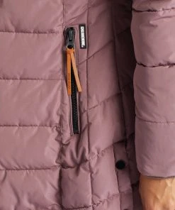 Khujo DELINAS - Abrigo De Invierno - Beige-rosa, Mujer -Ofertas KHUJO Tienda 3916287fb3a545e2b77efdca2e113130