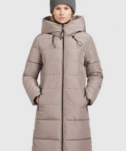 Khujo JILIAS - Abrigo De Invierno - Toffee, Mujer