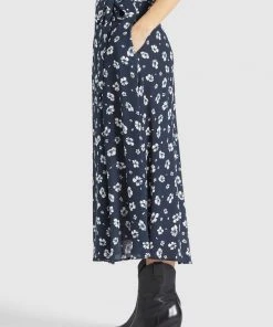 Khujo HEPKE - Falda Acampanada - Blau-weiß Geblümt, Mujer -Ofertas KHUJO Tienda 3c5131b6017f406faf37b07f43246416