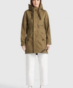 Khujo BANELE - Parka - Khaki, Mujer