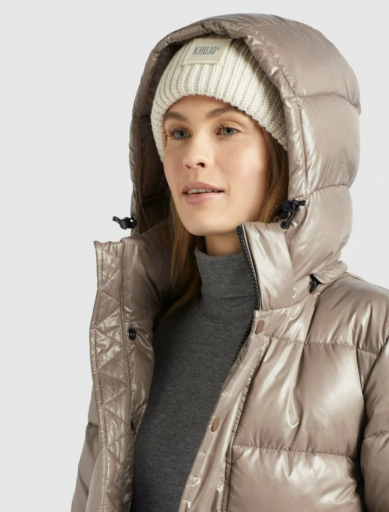 WENCKE SHINY - Abrigo de invierno - taupe glänzend Khujo WENCKE SHINY - Abrigo De Invierno - Taupe Glänzend, Mujer -Ofertas KHUJO Tienda 43913b8835dc4b449785c334f74b3100
