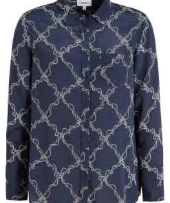 Khujo COLLINS - Camisa - Dark Blue, Mujer -Ofertas KHUJO Tienda 4409ef1ecc894fc4aae06193038abdc3