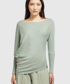 Khujo SHEA - Jersey De Punto - Mintgrün, Mujer