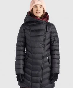 Khujo MONCADA SHINE - Abrigo De Invierno - Schwarz, Mujer