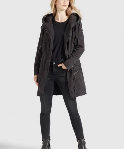 Khujo ZARIA - Parka - Black, Mujer -Ofertas KHUJO Tienda 47368ec446254b1dbca06d163df490d0