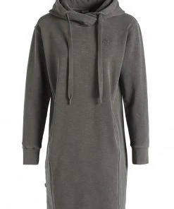 Khujo HALOUMA - Vestido Informal - Grau Gewaschen, Mujer -Ofertas KHUJO Tienda 48d3c4ef5b444e769978e602a25fb677