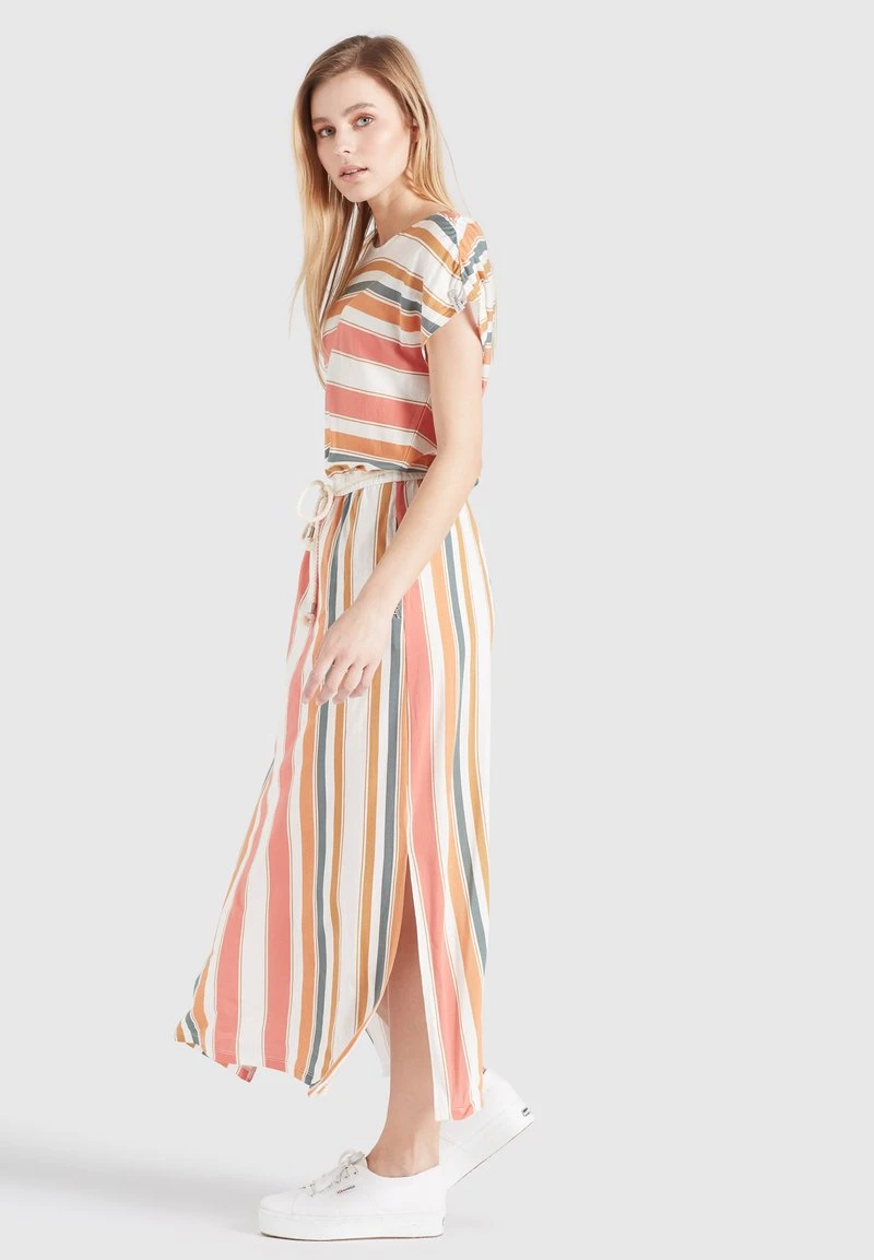 DOREEN - Vestido largo - mehrfarbig gestreift Khujo DOREEN - Vestido Largo - Mehrfarbig Gestreift, Mujer -Ofertas KHUJO Tienda 4a38399ab6574e69b0562b55c153b748
