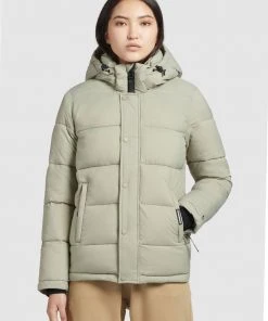 Khujo GERDA MATT - Chaqueta De Invierno - Blassgrün, Mujer