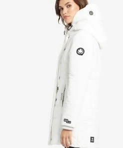 Khujo SHERMA - Abrigo De Invierno - White, Mujer -Ofertas KHUJO Tienda 4a841c0a83a24f08be9cdd901fcddd59