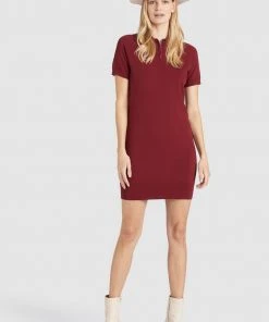 Khujo PANNA - Vestido De Punto - Dunkelrot, Mujer -Ofertas KHUJO Tienda 4aae83e74001430f8dca9cecd0041477