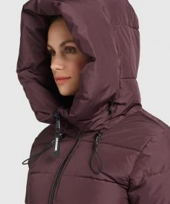 Khujo JILIAS - Abrigo De Invierno - Weinrot, Mujer -Ofertas KHUJO Tienda 4ad9af84d0a2468fba40d360a85f1c5c