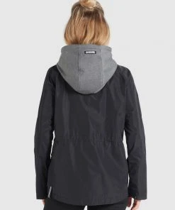 Khujo FAMKE - Chaqueta De Entretiempo - Schwarz, Mujer -Ofertas KHUJO Tienda 4b423051998e45aba7a5675351323001