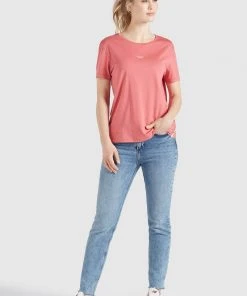 Khujo BANANI THANK YOU - Camiseta Estampada - Rosa, Mujer -Ofertas KHUJO Tienda 4bbcd02db0964ed4b818c02ffbf68eee