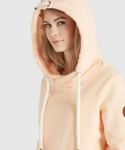 Khujo TESIA - Jersey Con Capucha - Apricot, Mujer -Ofertas KHUJO Tienda 4c0866e68ebd4fb585fecd3a952b8f20