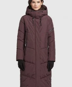 Khujo SONJE3 - Abrigo De Invierno - Weinrot, Mujer