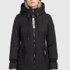 Khujo JERRY PRIME5 STRUCTURED - Abrigo De Invierno - Schwarz, Mujer