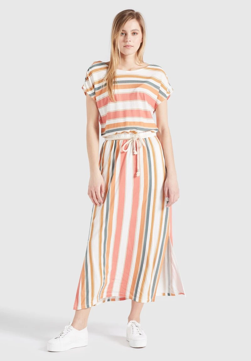DOREEN - Vestido largo - mehrfarbig gestreift Khujo DOREEN - Vestido Largo - Mehrfarbig Gestreift, Mujer -Ofertas KHUJO Tienda 4f42b41a4bb8490a8d0d18c9b74d1cf3