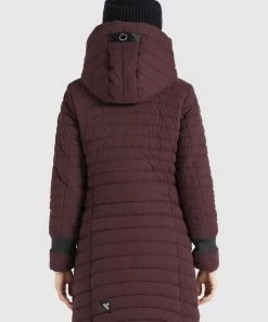 Khujo TOOTS PEACHED - Abrigo De Invierno - Weinrot, Mujer -Ofertas KHUJO Tienda 5364be5c1585442fa3efcb134f0ef8eb