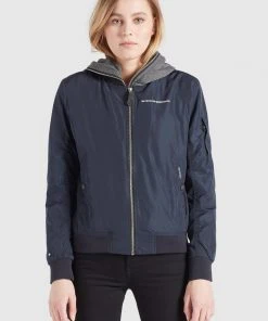 Khujo LARIFA - Chaquetas Bomber - Dunkelblau, Mujer
