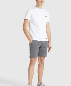 Khujo DESTIN SOLID - Camiseta Básica - Weiß, Hombre