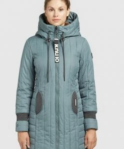 Khujo JERRY PRIME5 STRUCTURED - Abrigo De Invierno - Blaugrau, Mujer