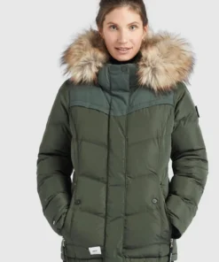 Khujo WINSEN6 - Chaqueta De Invierno - Dunkeloliv, Mujer