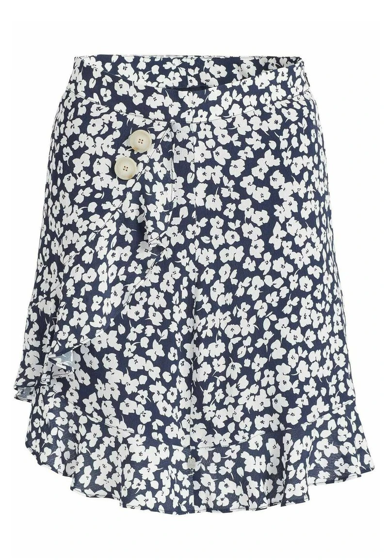 Khujo UNDINE - Falda Acampanada - Dunkelblau-weiß Geblümt, Mujer 8 Khujo UNDINE - Falda Acampanada - Dunkelblau-weiß Geblümt, Mujer - Imagen 8