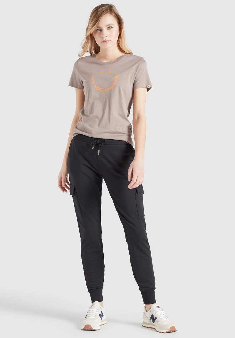 FRANCESCA SMILE - Camiseta estampada - graubraun Khujo FRANCESCA SMILE - Camiseta Estampada - Graubraun, Mujer -Ofertas KHUJO Tienda 59ba7863f14445939afc89cea1c885ff