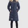 Khujo LUBECK LONG4 - Abrigo De Invierno - Blau, Mujer