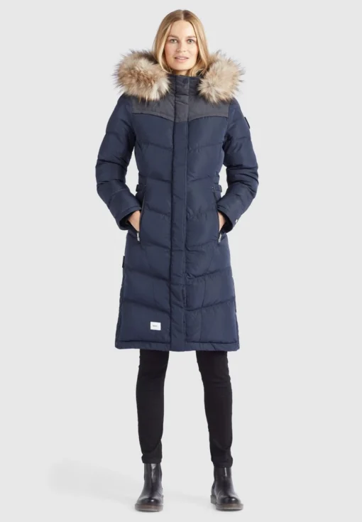 Khujo LUBECK LONG4 - Abrigo De Invierno - Blau, Mujer -Ofertas KHUJO Tienda 59e8a47f8f634e269feb5483eca82eeb