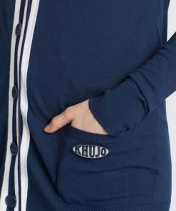 Khujo MAMSA - Chaqueta De Punto - Dark Blue, Mujer -Ofertas KHUJO Tienda 5a386e36643a433abaaf2c3af14be4c0