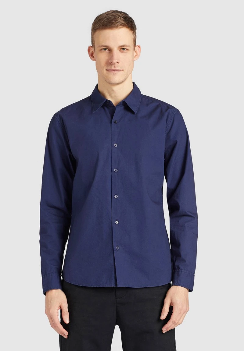 Khujo WAITE - Camisa - Dunkelblau, Hombre 1 Khujo WAITE - Camisa - Dunkelblau, Hombre