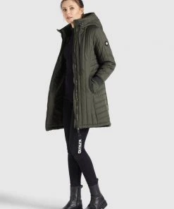 Khujo JERRY PRIME5 STRUCTURED - Abrigo De Invierno - Dunkeloliv, Mujer -Ofertas KHUJO Tienda 5b8733516f4b474ca8be42f304a9f8a8