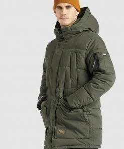 Khujo SHANCK - Abrigo De Invierno - Dunkeloliv, Hombre -Ofertas KHUJO Tienda 5c018a83468e4801a818c67a87cb69e3