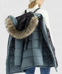 Khujo MANTEL JARVANA - Abrigo De Invierno - Blaugrau, Mujer -Ofertas KHUJO Tienda 5d1af8fd2cb14d4f81b54d5230fdbebb