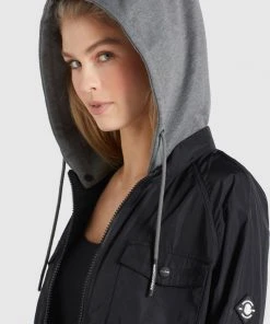 Khujo FAMKE - Chaqueta De Entretiempo - Schwarz, Mujer -Ofertas KHUJO Tienda 5dad4e24489f4b84b9180747f3ae8d73