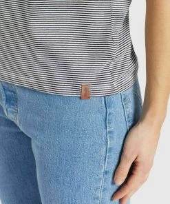 Khujo BABSI - Camiseta Estampada - Schwarz Weiß Gestreift, Mujer -Ofertas KHUJO Tienda 5f03468ddf2142c0ac5517c6031b1191