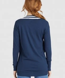 Khujo MAMSA - Chaqueta De Punto - Dark Blue, Mujer -Ofertas KHUJO Tienda 608307b480c1422ba1a814f35ac20295