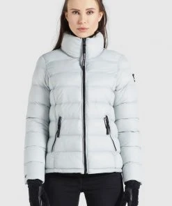 Khujo BACHA SHINE - Chaqueta De Invierno - Hellgrau, Mujer