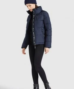 Khujo TUBA - Chaqueta De Invierno - Dunkelblau, Mujer -Ofertas KHUJO Tienda 648c4152ddc244dfa13747269bb504f3