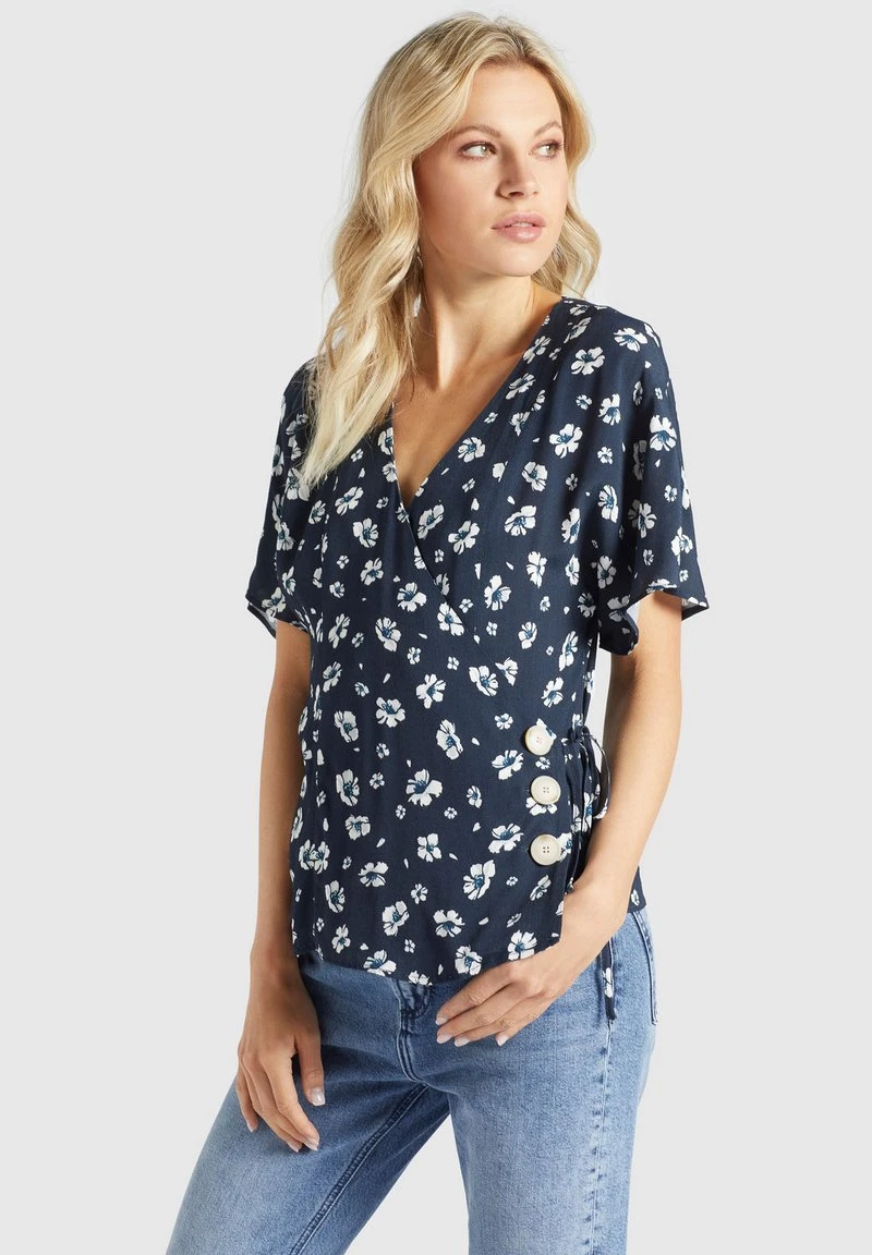 GIOVANNA - Blusa - blau-weiß geblümt Khujo GIOVANNA - Blusa - Blau-weiß Geblümt, Mujer -Ofertas KHUJO Tienda 64bd5adaf4e34964bc1f3c4b750fb4bc