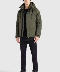 Khujo BUNKER - Chaqueta De Invierno - Oliv, Hombre -Ofertas KHUJO Tienda 650919f0028248df8bdf45973574ebcb