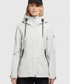 Khujo KAYA - Chaqueta Outdoor - Hellgrau, Mujer