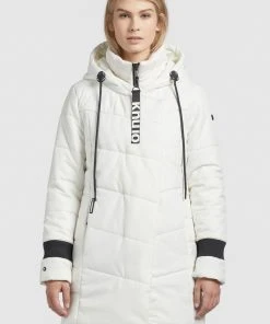 Khujo ELVA STRUCTURED - Abrigo De Invierno - Naturweiß, Mujer