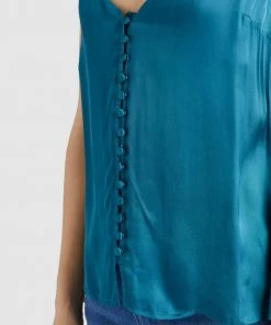 Khujo SUGAR - Blusa - Blue, Mujer -Ofertas KHUJO Tienda 6817e0da628d4285afa7f6ba4c807f17